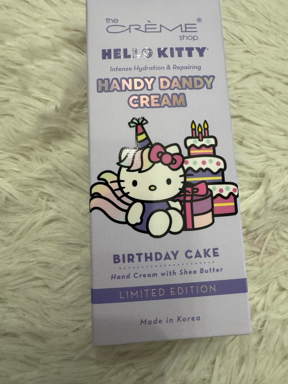 The Creme Shop Hello Kitty Birthday Cake Hand Cream with Shea Butter
